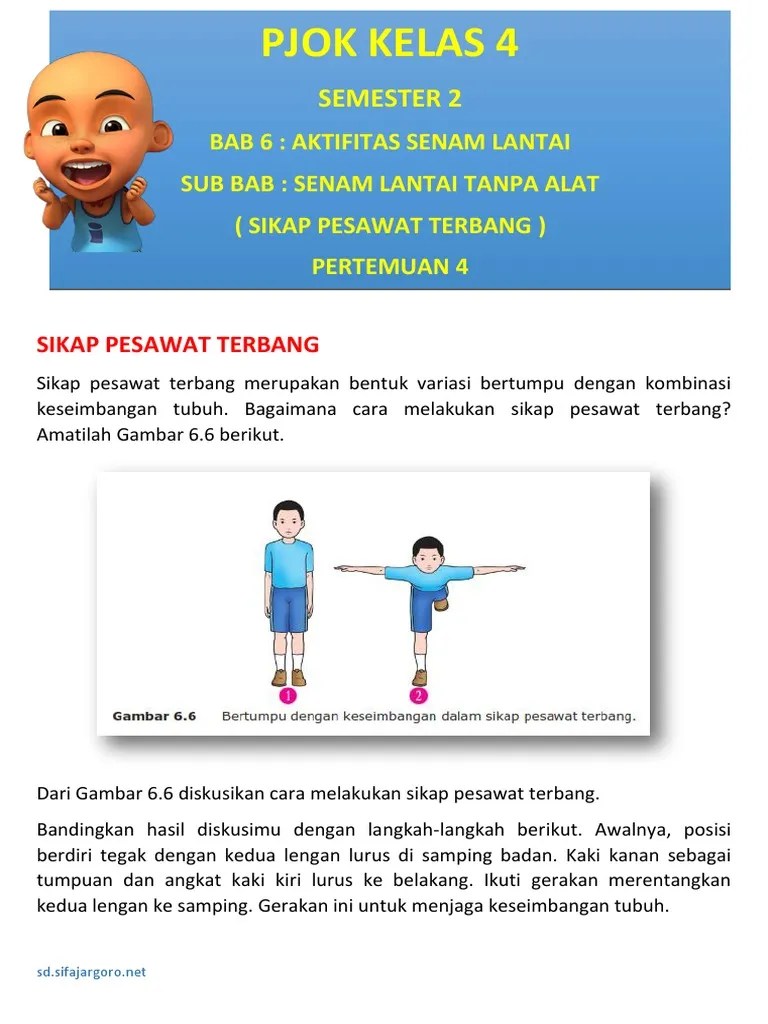 Pjok Kelas 4 Bab 6 Pertemuan 4 | PDF