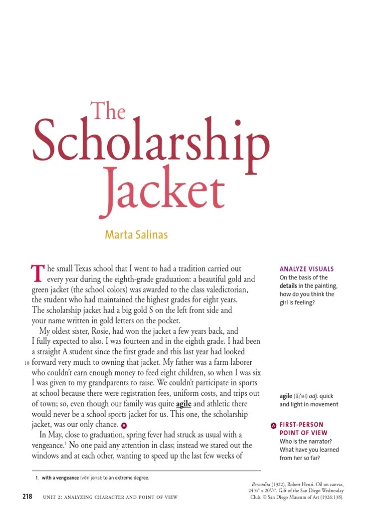 The Scholarship Jacket PDF