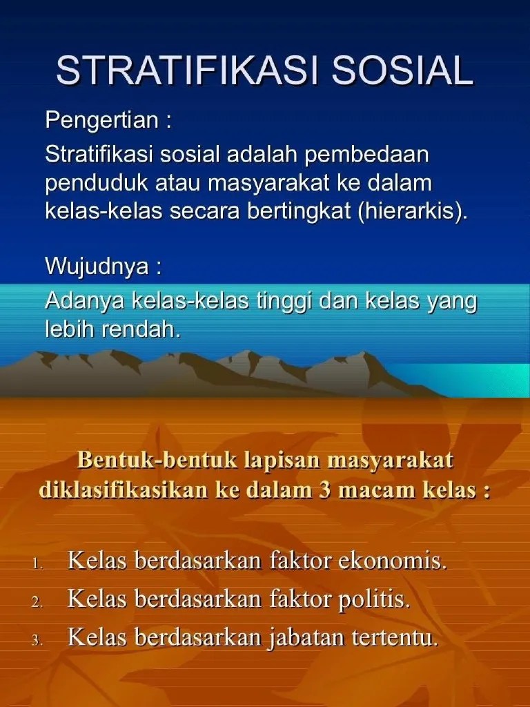 PDF Stratifikasi Sosial