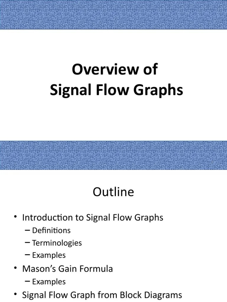 Overview of Signal Flow Graphs PDF Applied Mathematics Teaching