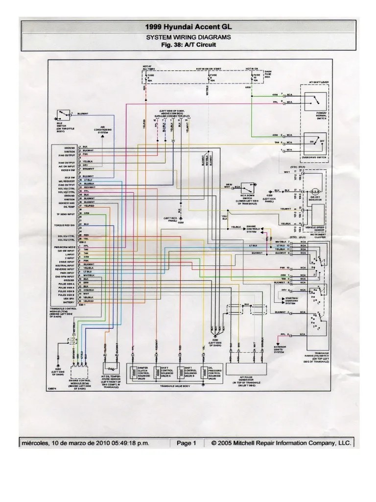 Diagrama Electrico de Hyundai Accent | PDF