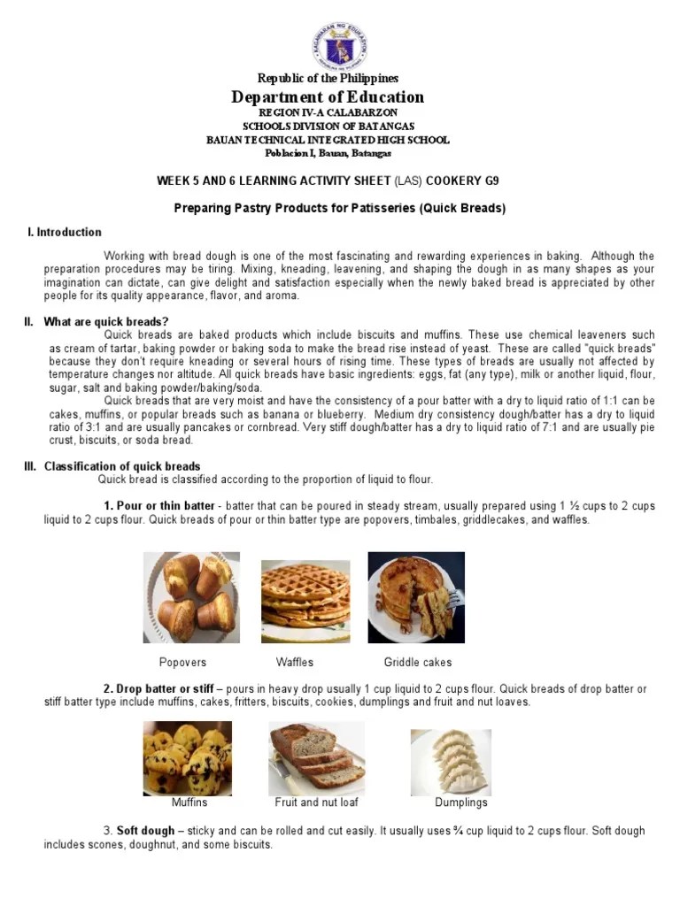 Preparing Quick Breads A Guide to Mixing Methods, Classifications, and