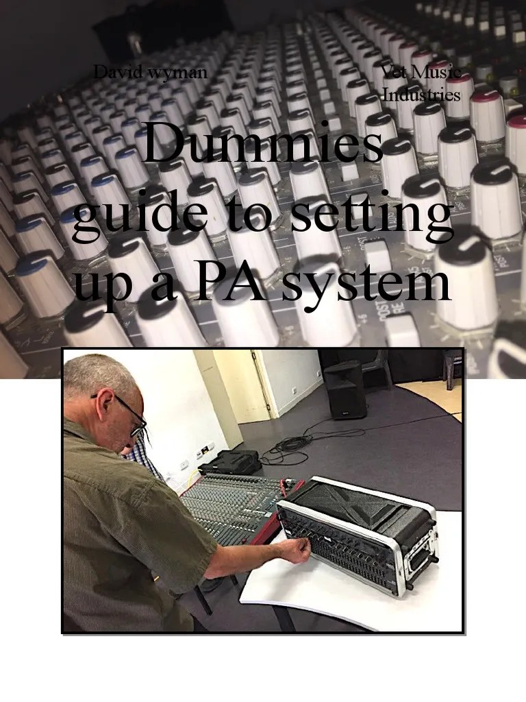 Dummies Guide PA PDF Microphone Amplifier