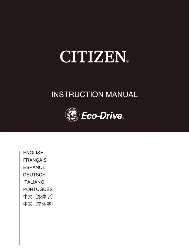 CITIZEN H800 Blue Angels Full Instructions ES US | PDF | Reloj