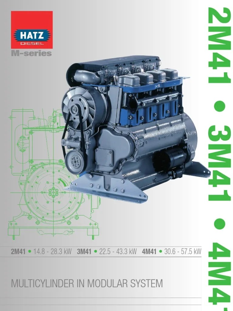 Hatz Diesel Engine 2M41 Brochure PDF Diesel Engine Vehicle Parts