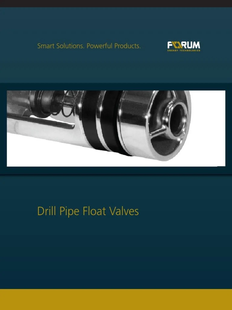 Drill Pipe Float Valve Catalog PDF Valve Pipe (Fluid Conveyance)