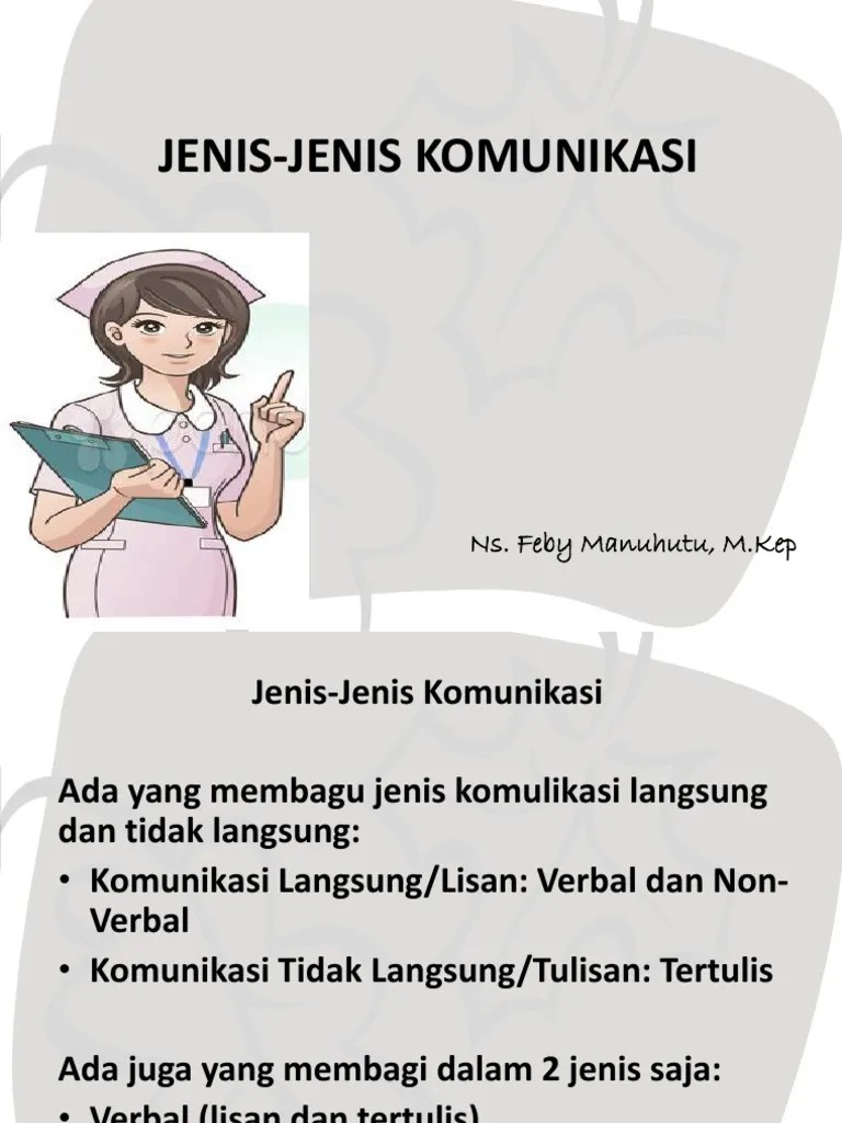 Jenis-Jenis Komunikasi