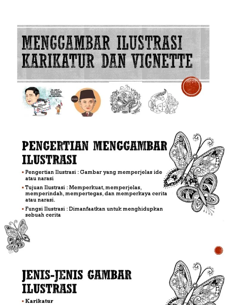 Bab. 2 Ilustrasi (9) MENGGAMBAR ILUSTRASI KARIKATUR DAN VIGNETTE Ok | PDF