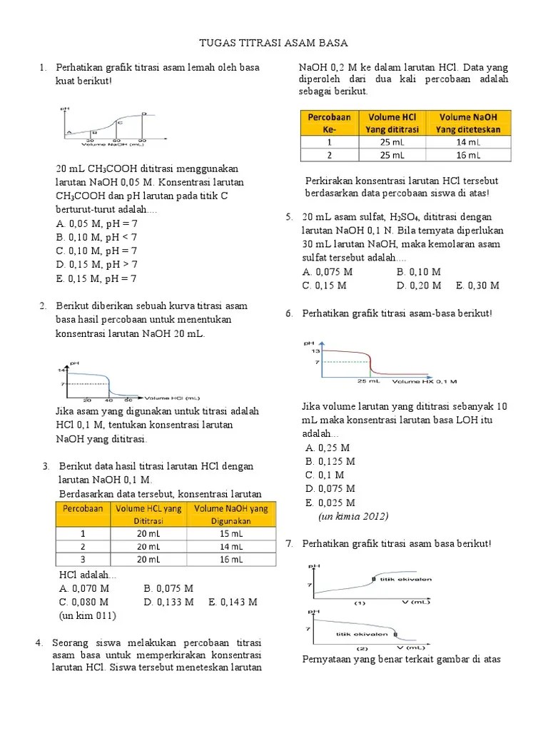 SOAL Titrasi1 | PDF