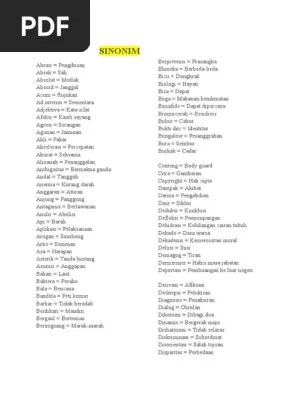 SINONIM | PDF