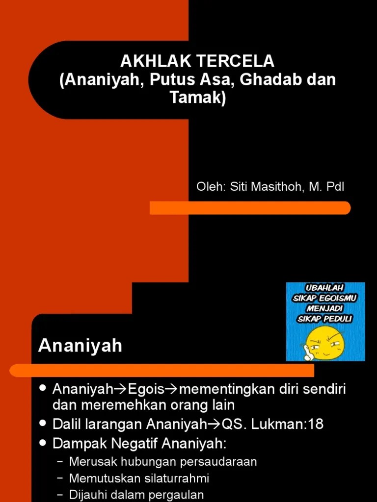 Power Point Akhlak Tercela | PDF