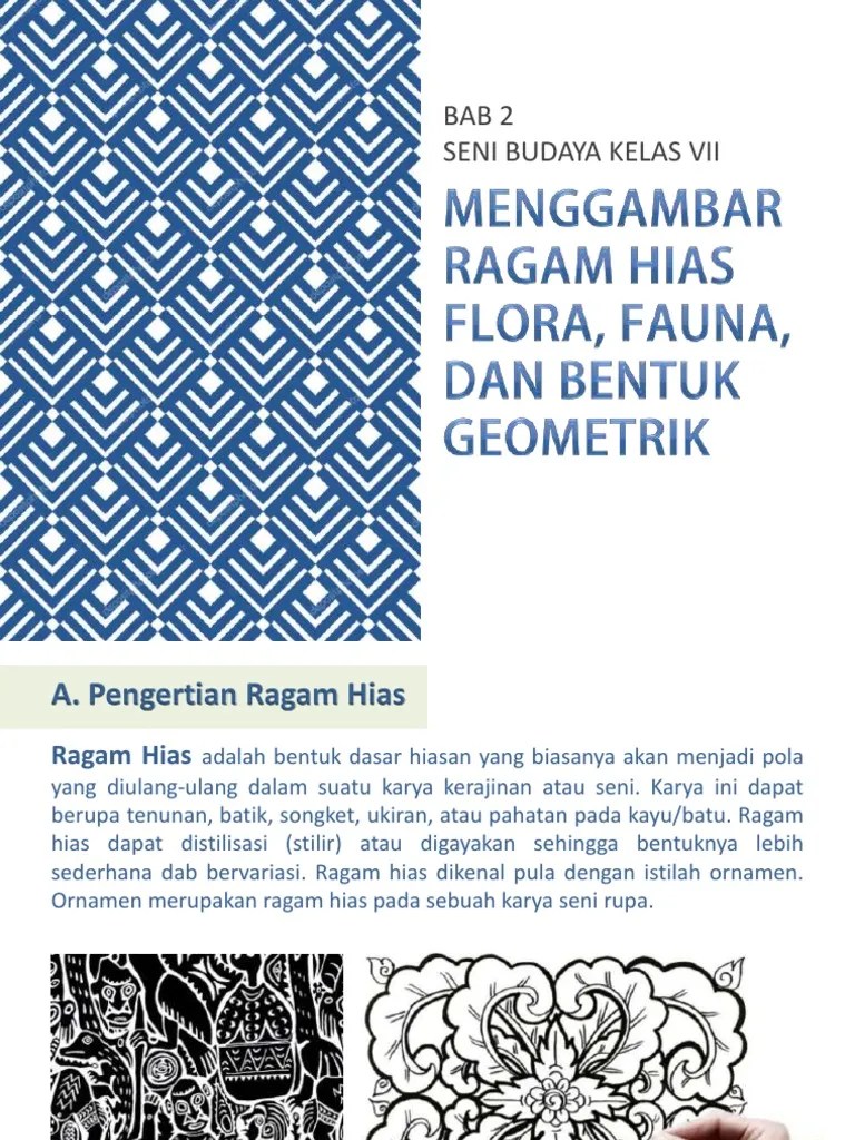 Ragam Hias Flora, Fauna, Dan Geometris | PDF