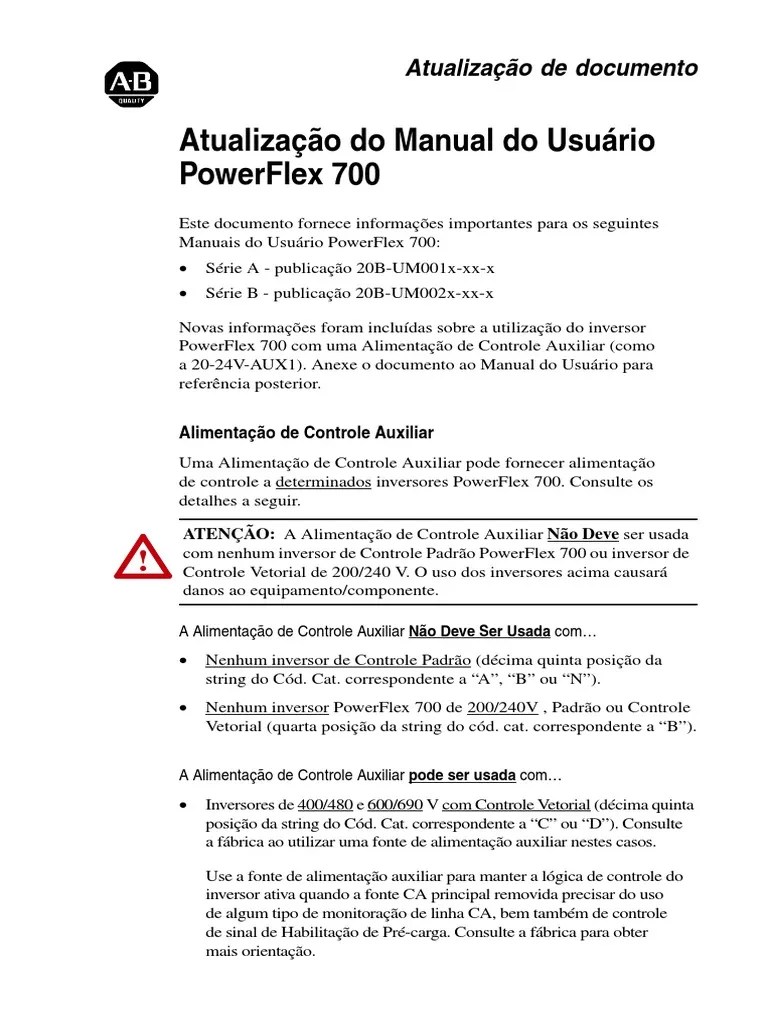 Manual Power Flex 700 | PDF