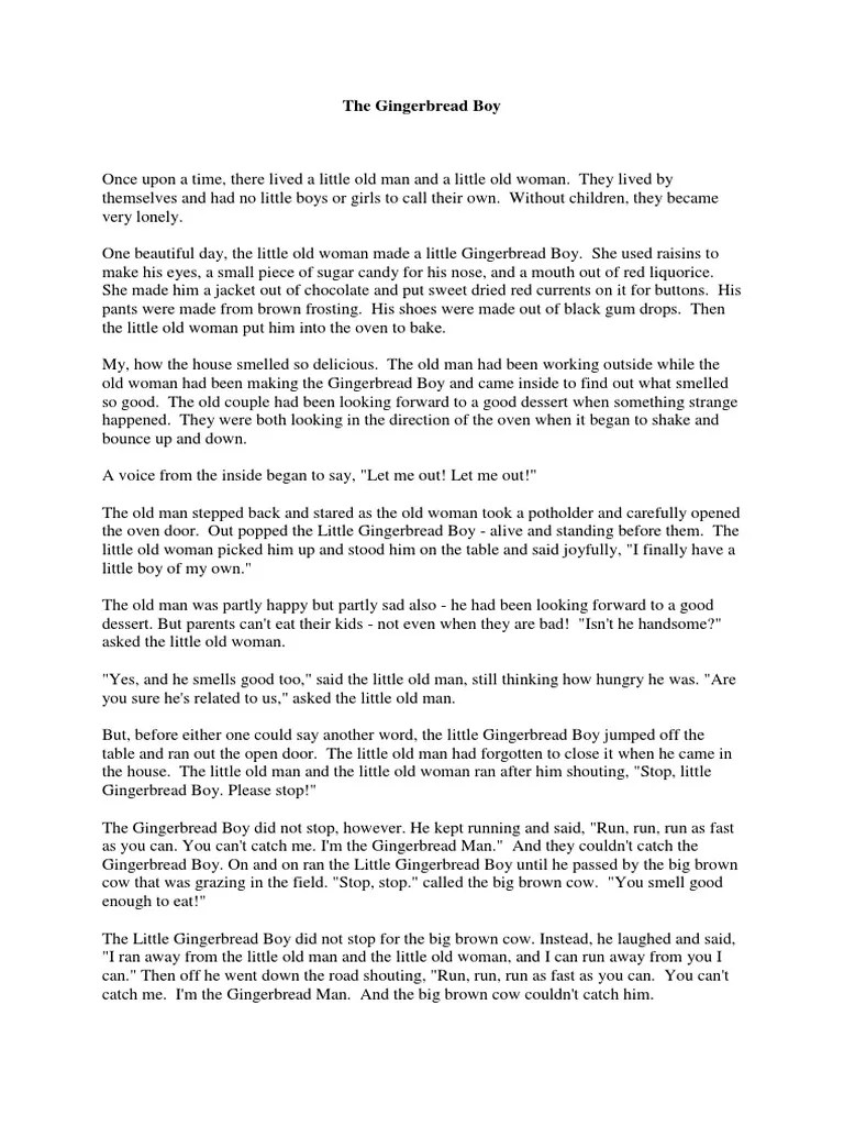 The Gingerbread Boy PDF