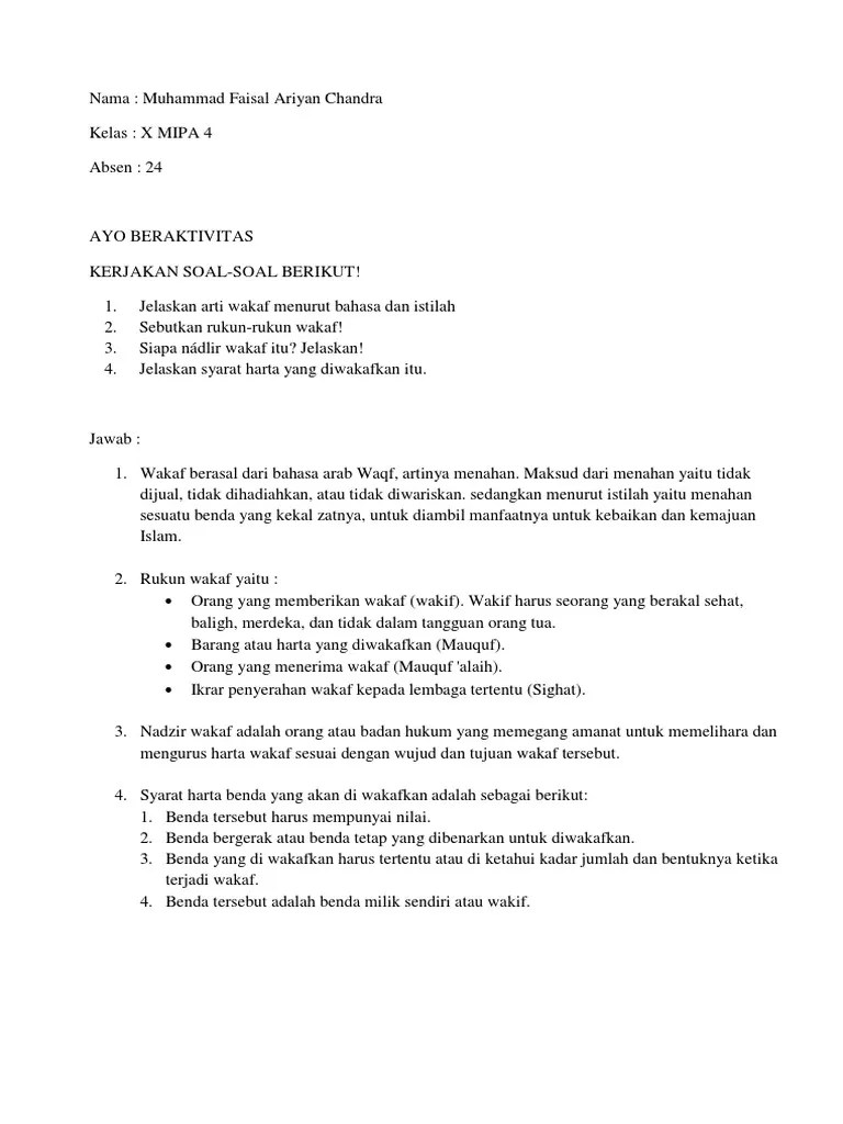 Ayo Beraktivitas AB 3 PAI Modul 10 | PDF