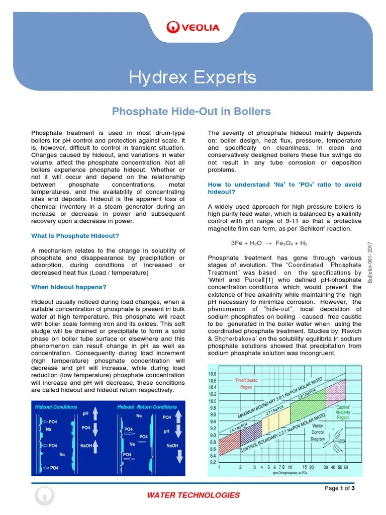 Boiler Phosphate Hideout PDF Sodium Hydroxide Phosphate
