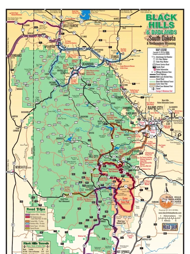 Black Hills South Dakota Map BlackHillsMap[3] Black Hills South Dakota