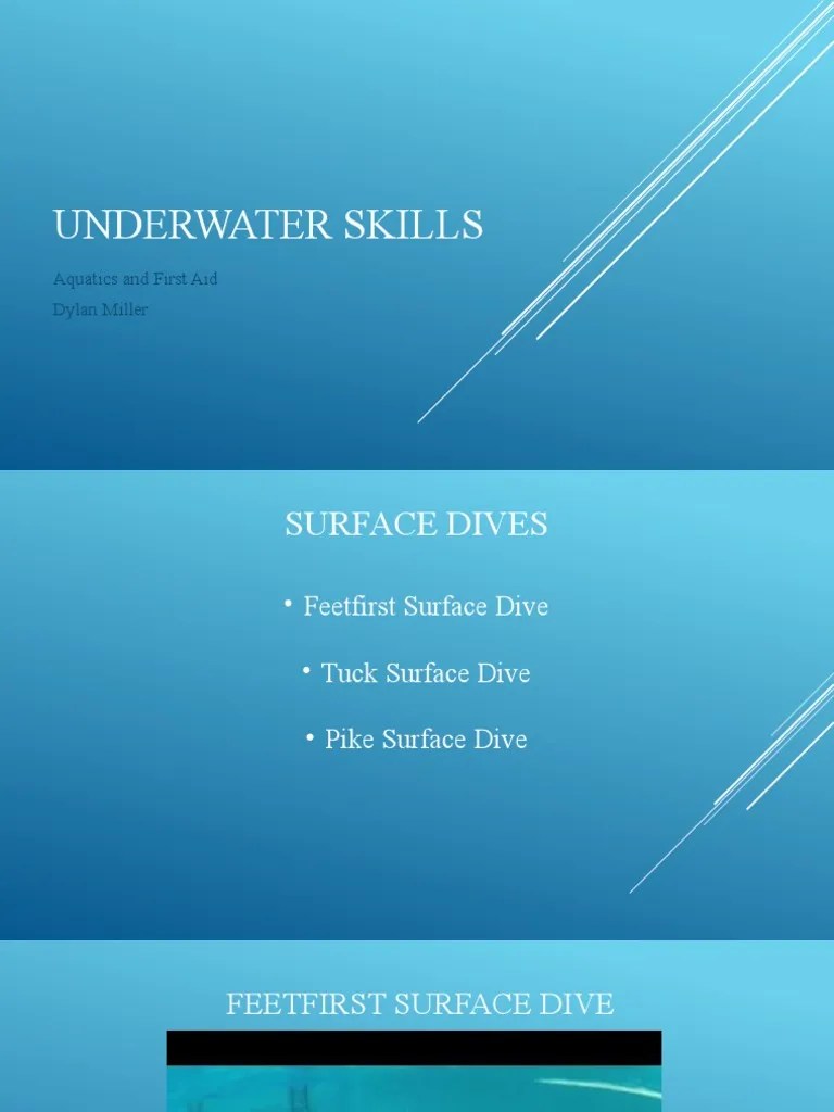 UNDERWATER SKILLS Powerpoint PDF