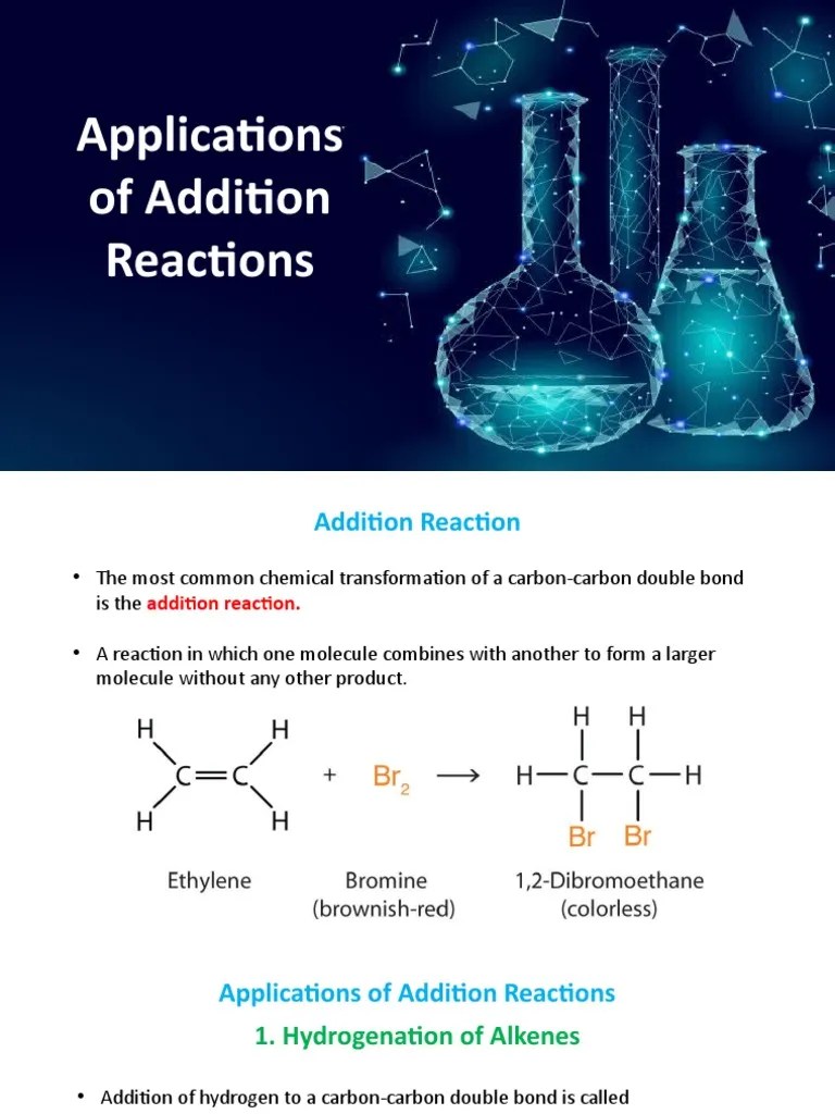 Applications of Addition Reactions