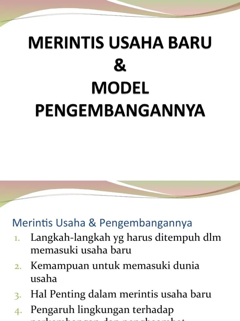 2 Merintis Usaha Baru | PDF