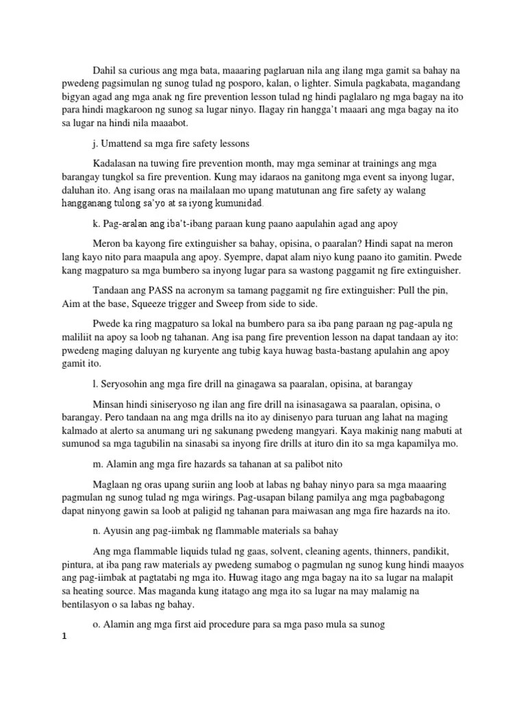 Fire Prevention Month PDF