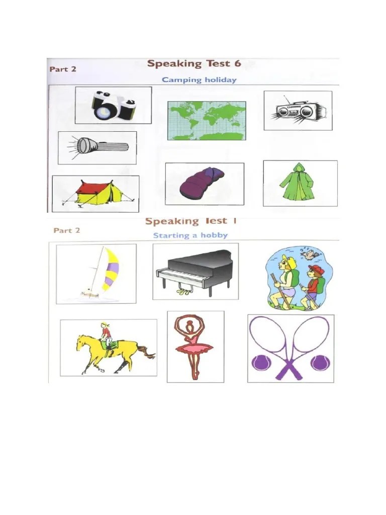 PET Speaking Part 2 PDF