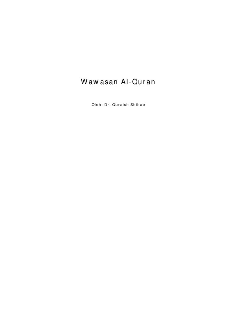 Wawasan Al Qur&rsquo;an | PDF
