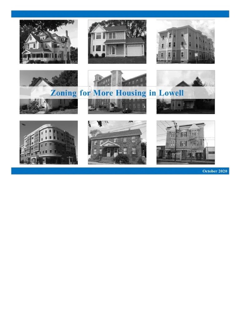 Zoning For Housing in Lowell PDF Housing Urban