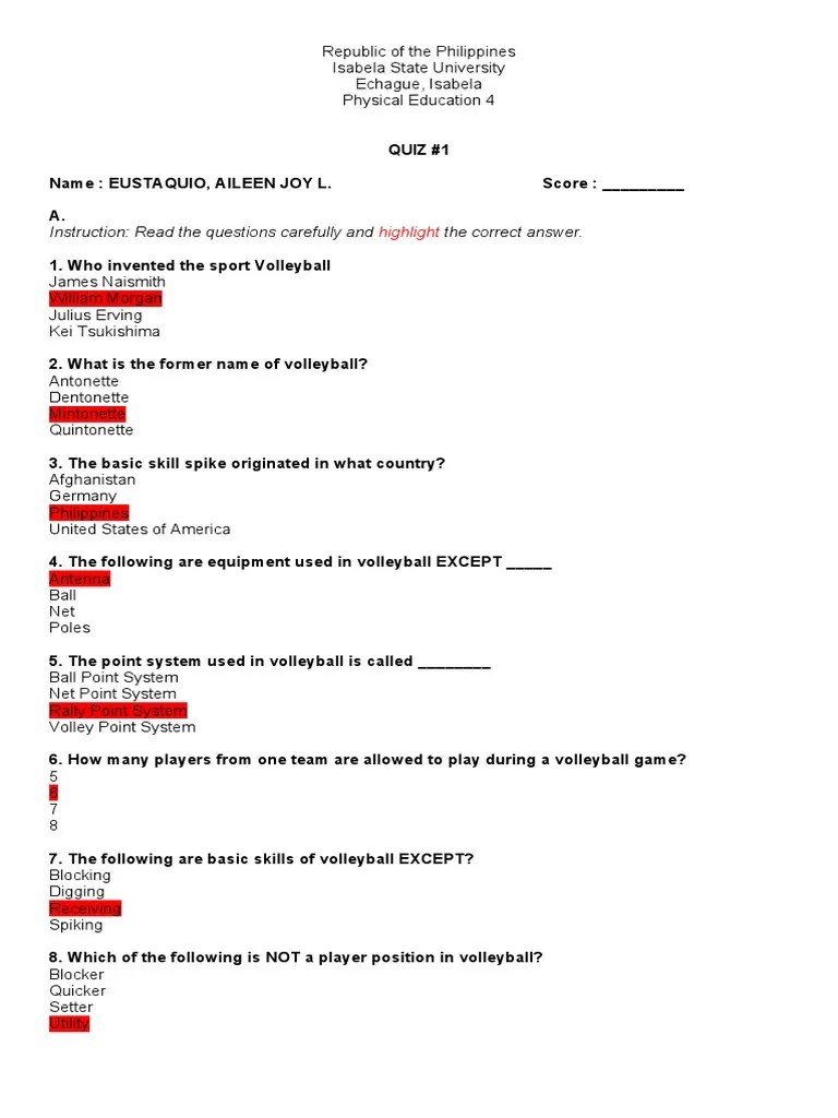 Instruction Read The Questions Carefully and The Correct Answer PDF