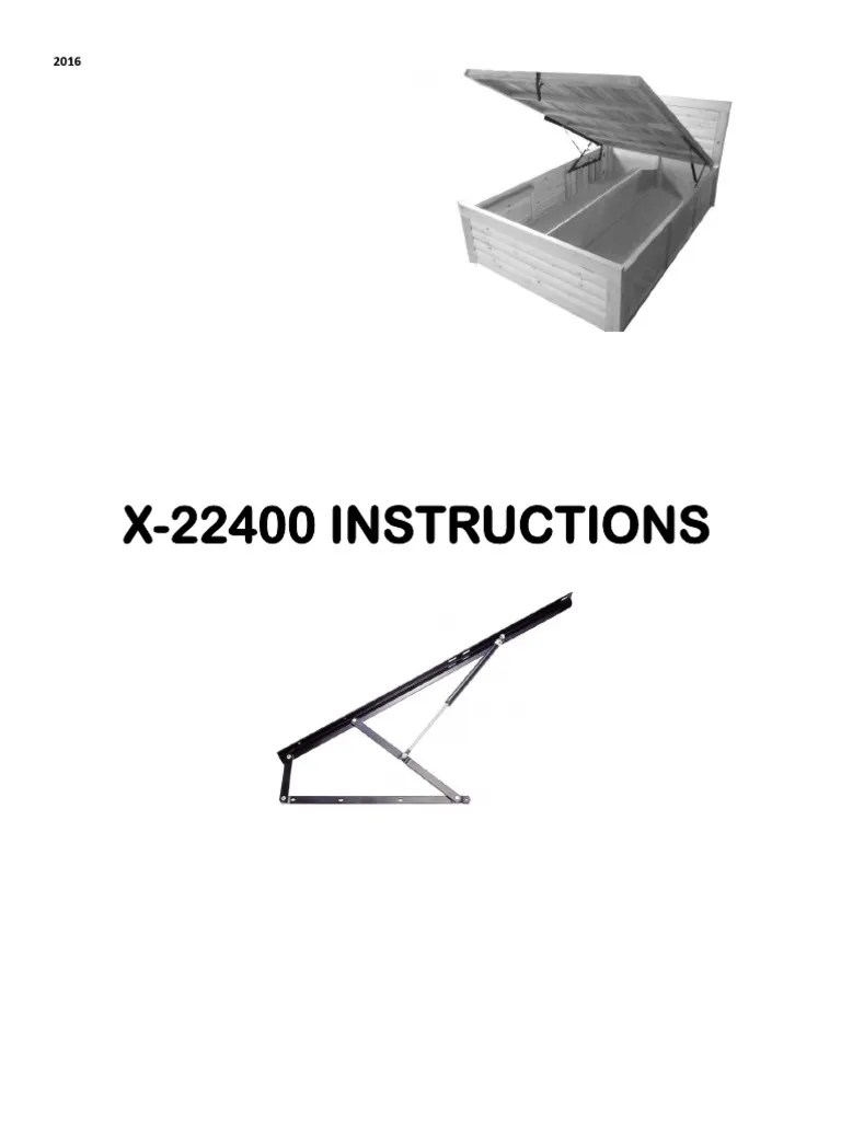 Bed Lift Mechanism Instructions PDF Screw Manufactured Goods