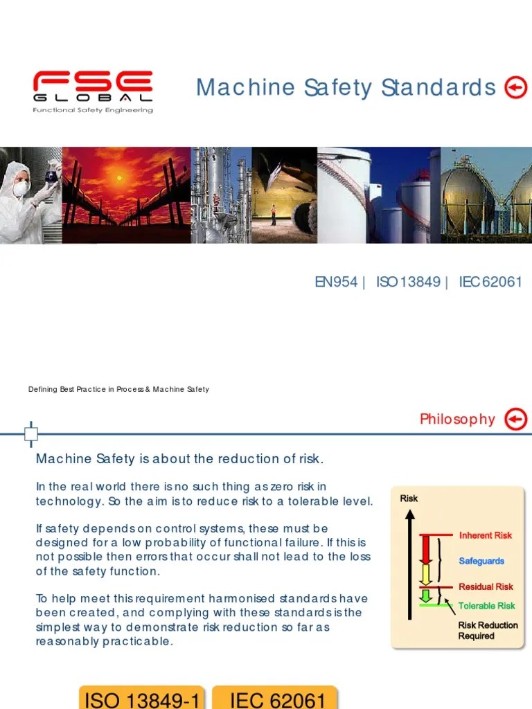 Machine Safety Standards Safety Prevention