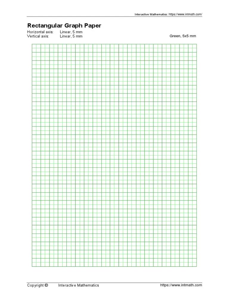Rectangular Graph Paper PDF