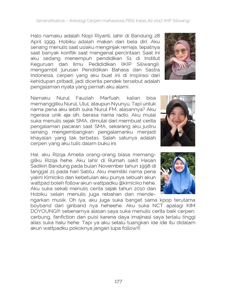 Senandi (Ka) Rsa - Antologi Cerpen Mahasiswa PBSI Kelas A2 2017 IKIP  Siliwangi | PDF