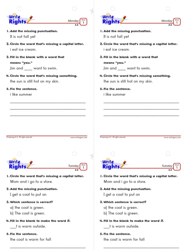 Sample Daily Grammar Practice | PDF | Linguistics