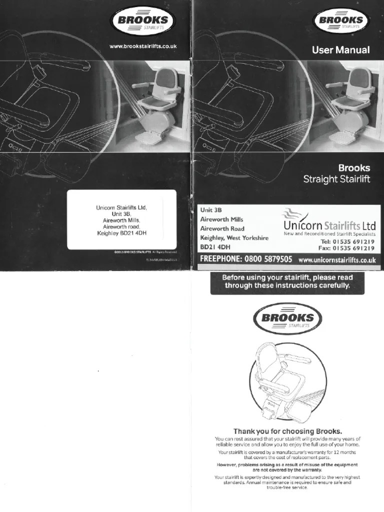 Brooks Superglide 120 User Manual PDF