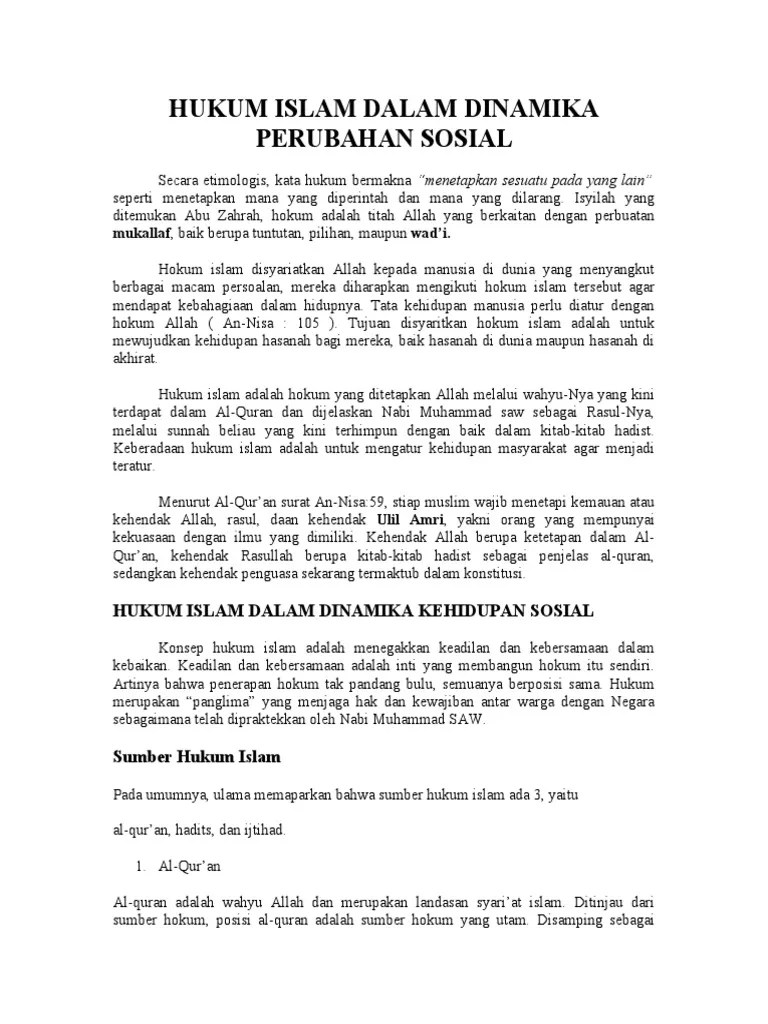Hadits Tentang Kehidupan Sosial Sumber Ilmu