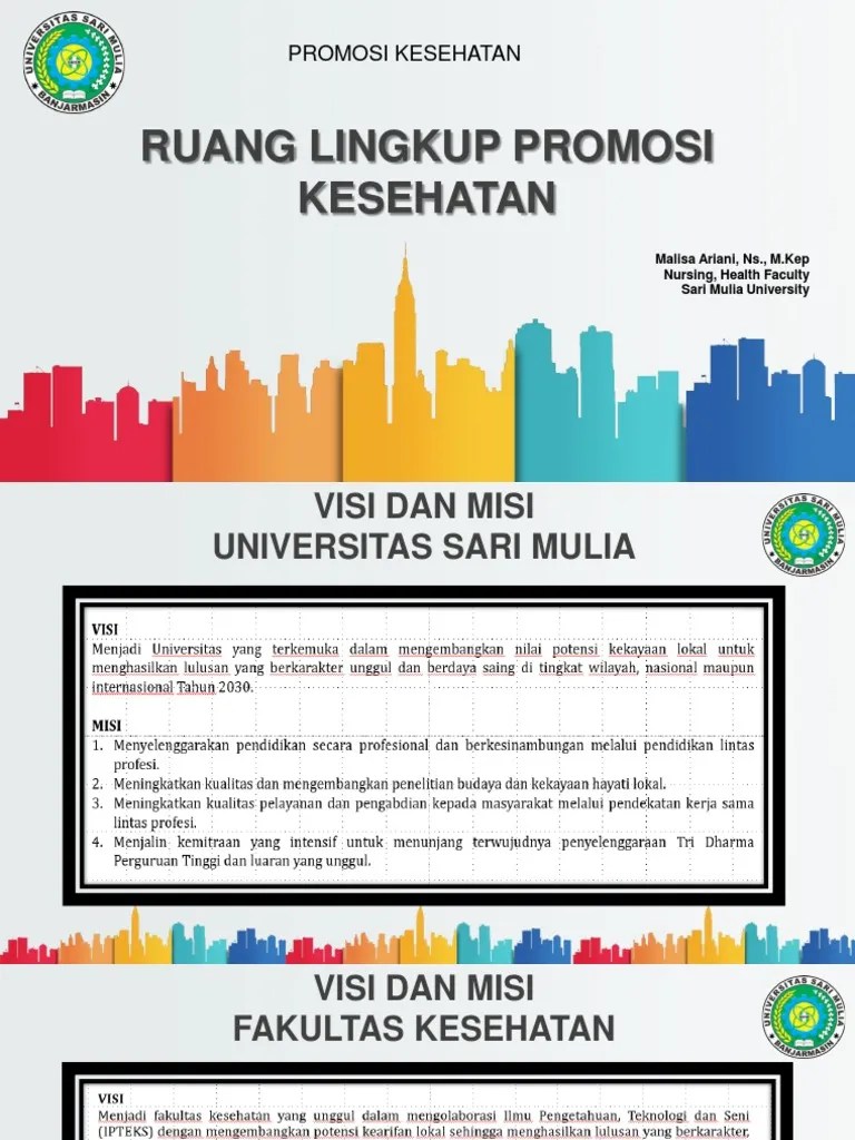Ruang Lingkup Promosi Kesehatan | PDF