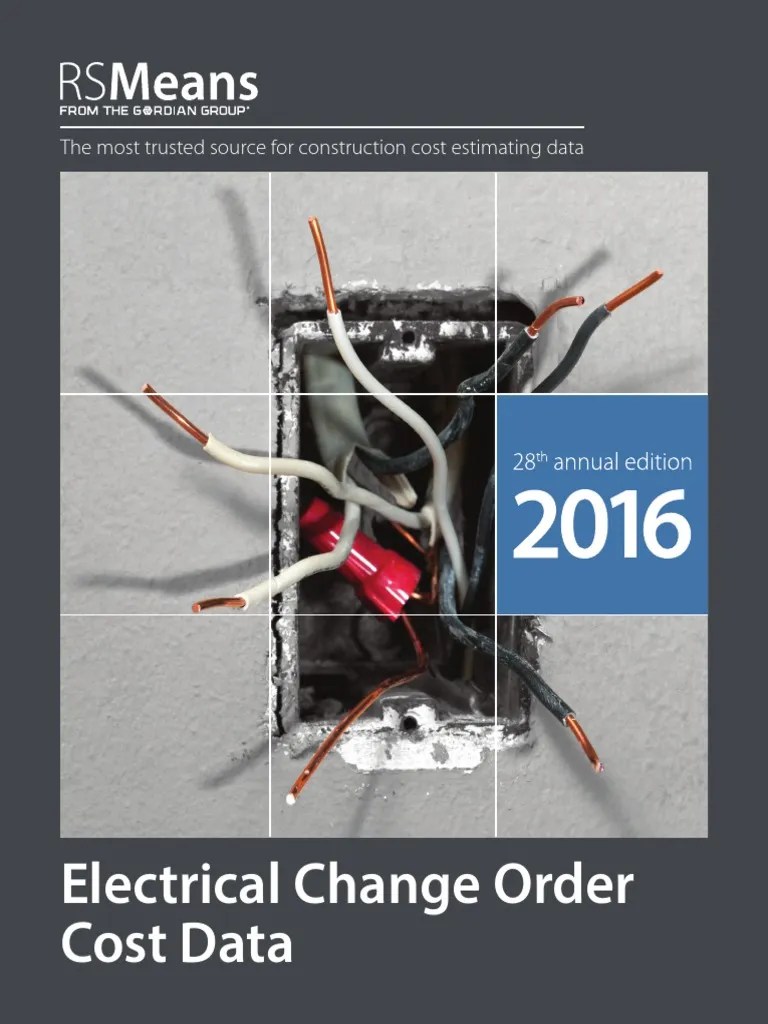RSMeans Electrical Change Order PDF Cost Employment