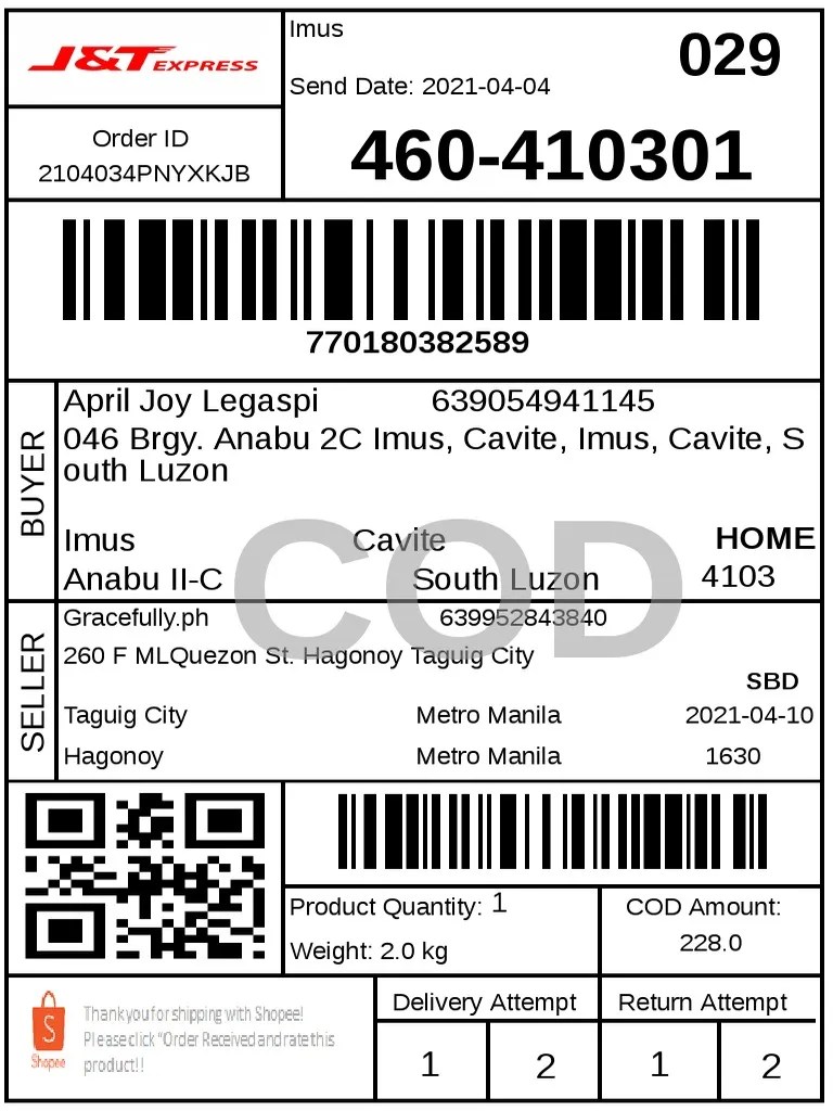 Air Waybill.J&T Express 1 PDF