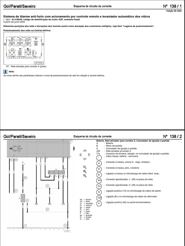 Diagrama Eletrico Gol G3 Diagrama de fiação elétrica do cérebro