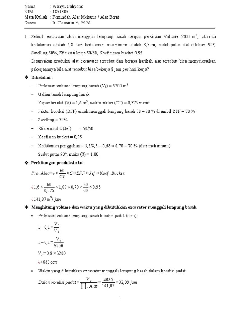 Quiz Excavator (Pertemuan Ke 10) PDF