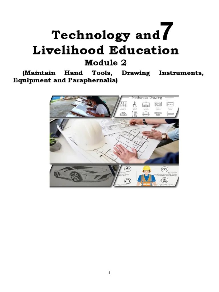 Technology and Livelihood Education (Maintain Hand Tools, Drawing Instruments, Equipment and