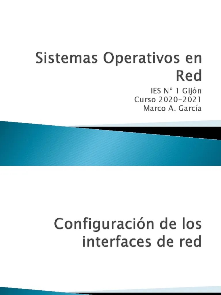 10 Configuracion de Los Interfaces de Red PDF Dirección IP