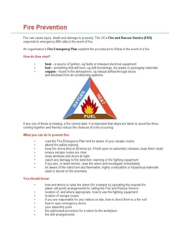 Fire Prevention How Do Fires Start? PDF Fires Firefighting