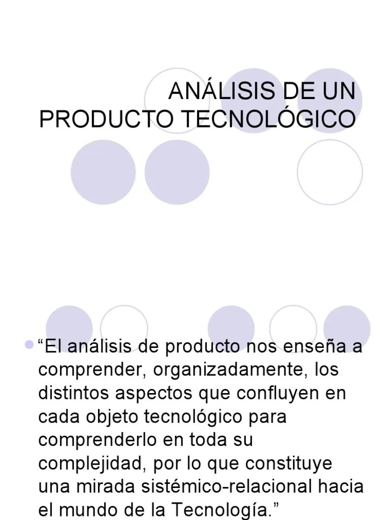 ANÁLISIS DE UN PRODUCTO TECNOLÓGICO 5to.Básico