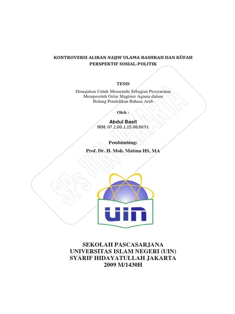 Abdul Basit Kontroversi Aliran Nahw Ulama Bashrah Dan Kufah | PDF