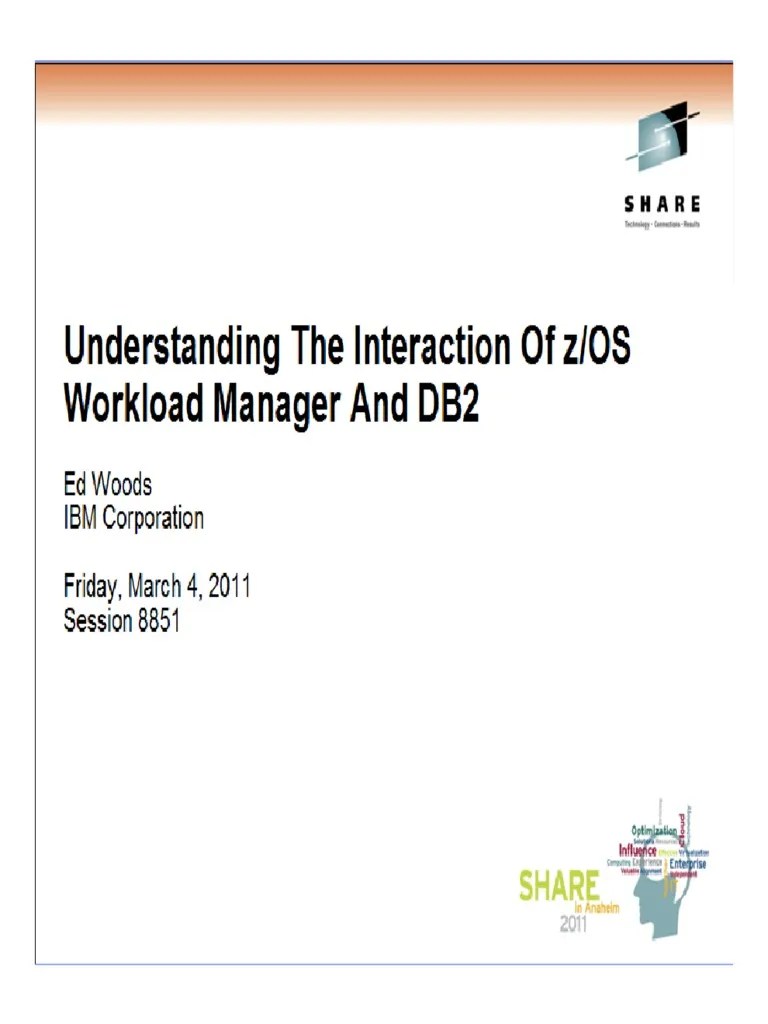 Understanding The Interaction of z/OS Workload Manager and DB2 SHARE
