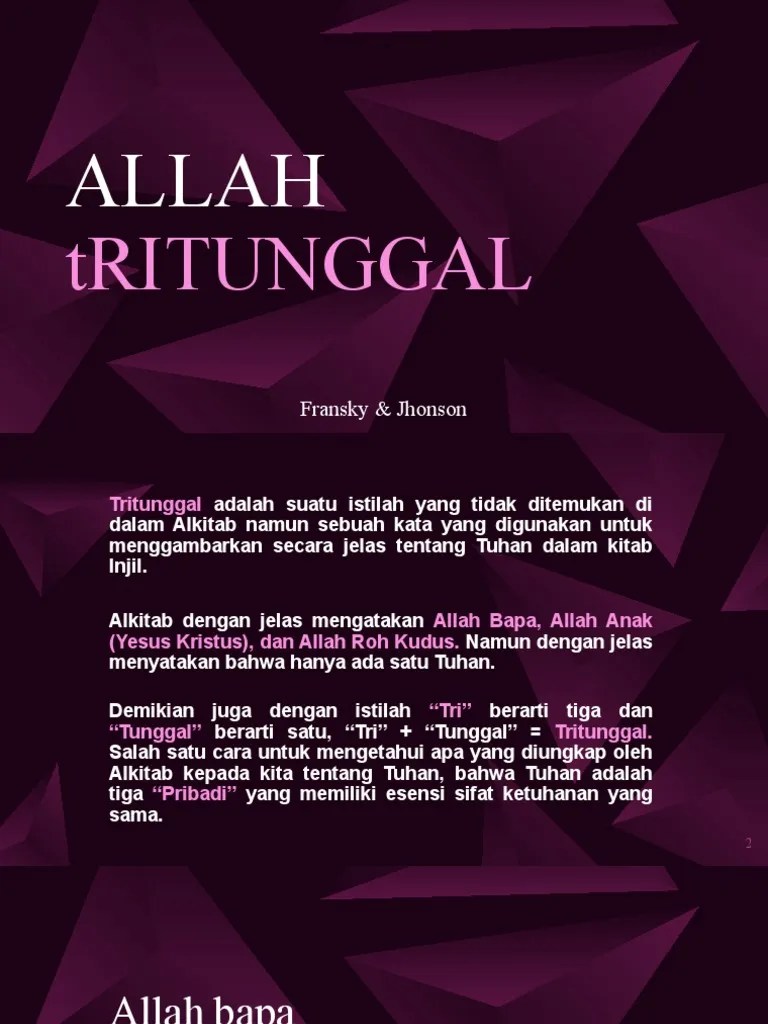 Allah Tritunggal