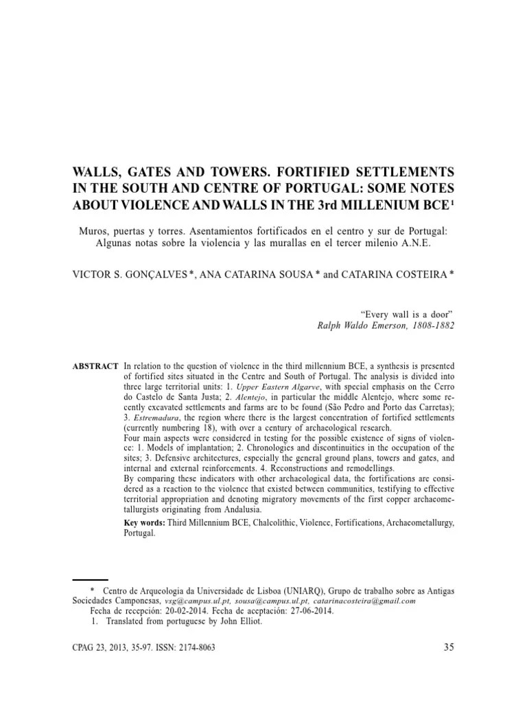 Walls Gates and Towers. Fortified Settle PDF Fortification Science