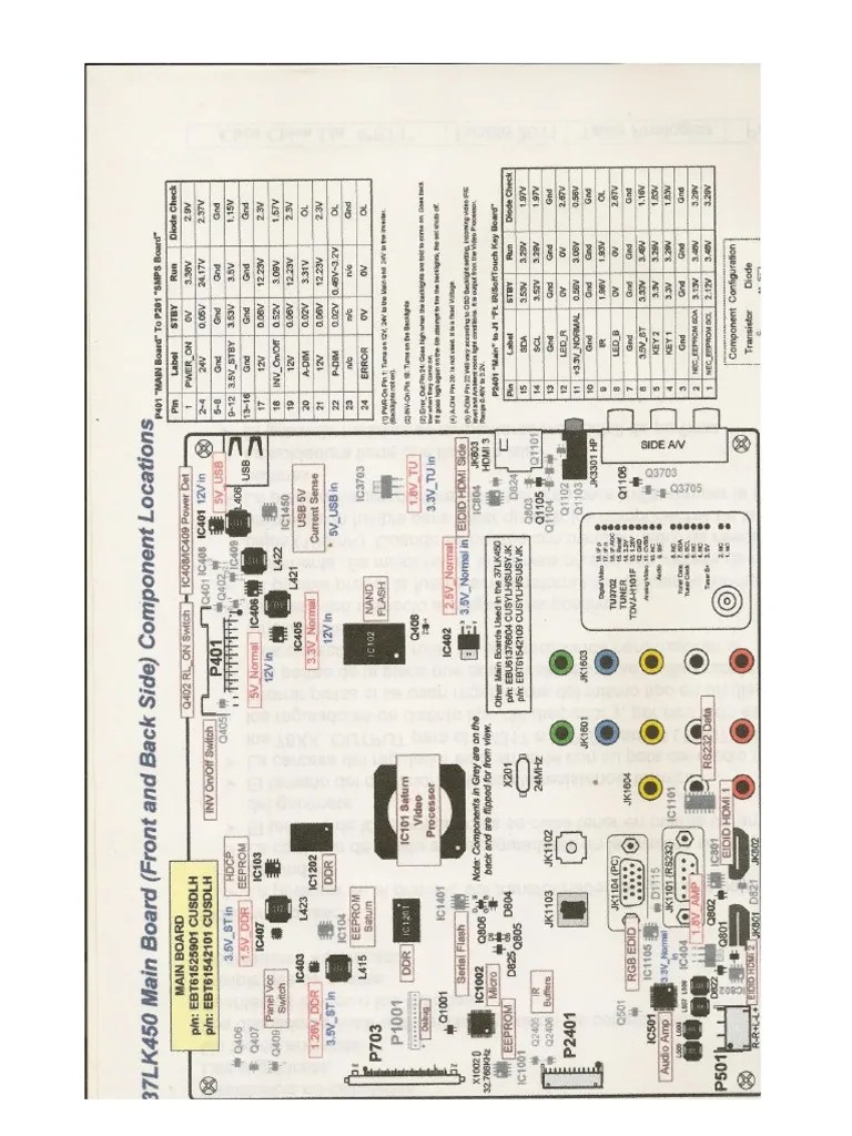 PinOut LG 37lk450 Main Board | PDF